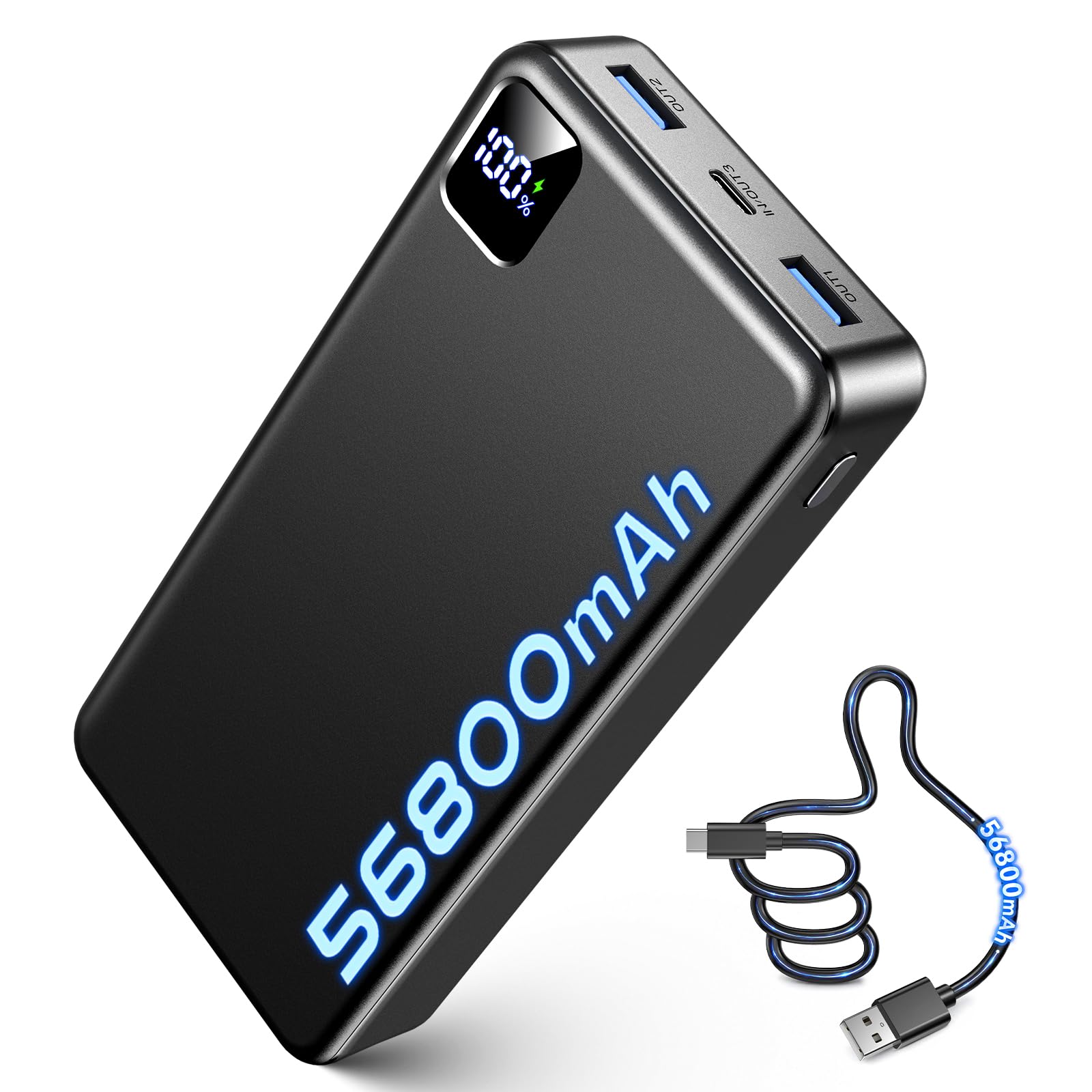 Amazon.com: Portable Charger Power Bank, 56800mAh Battery Pack